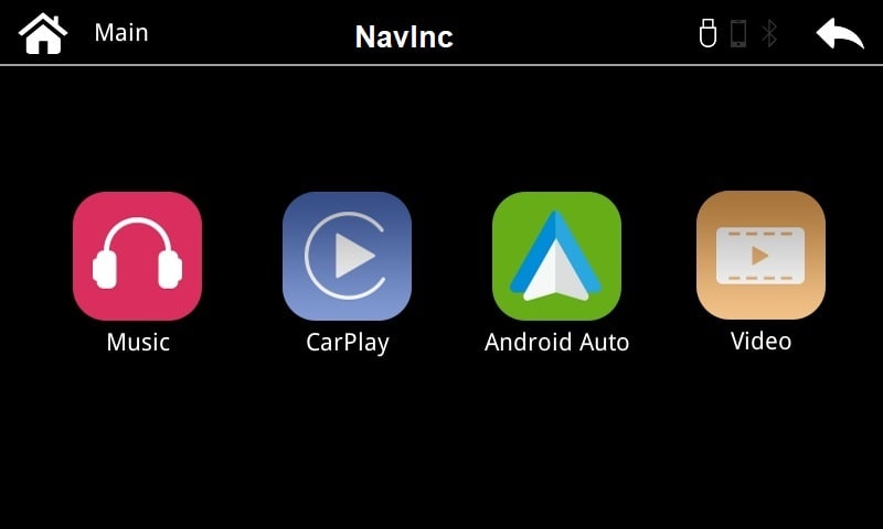 Carplay menu op originele radio bij VR Car Sound